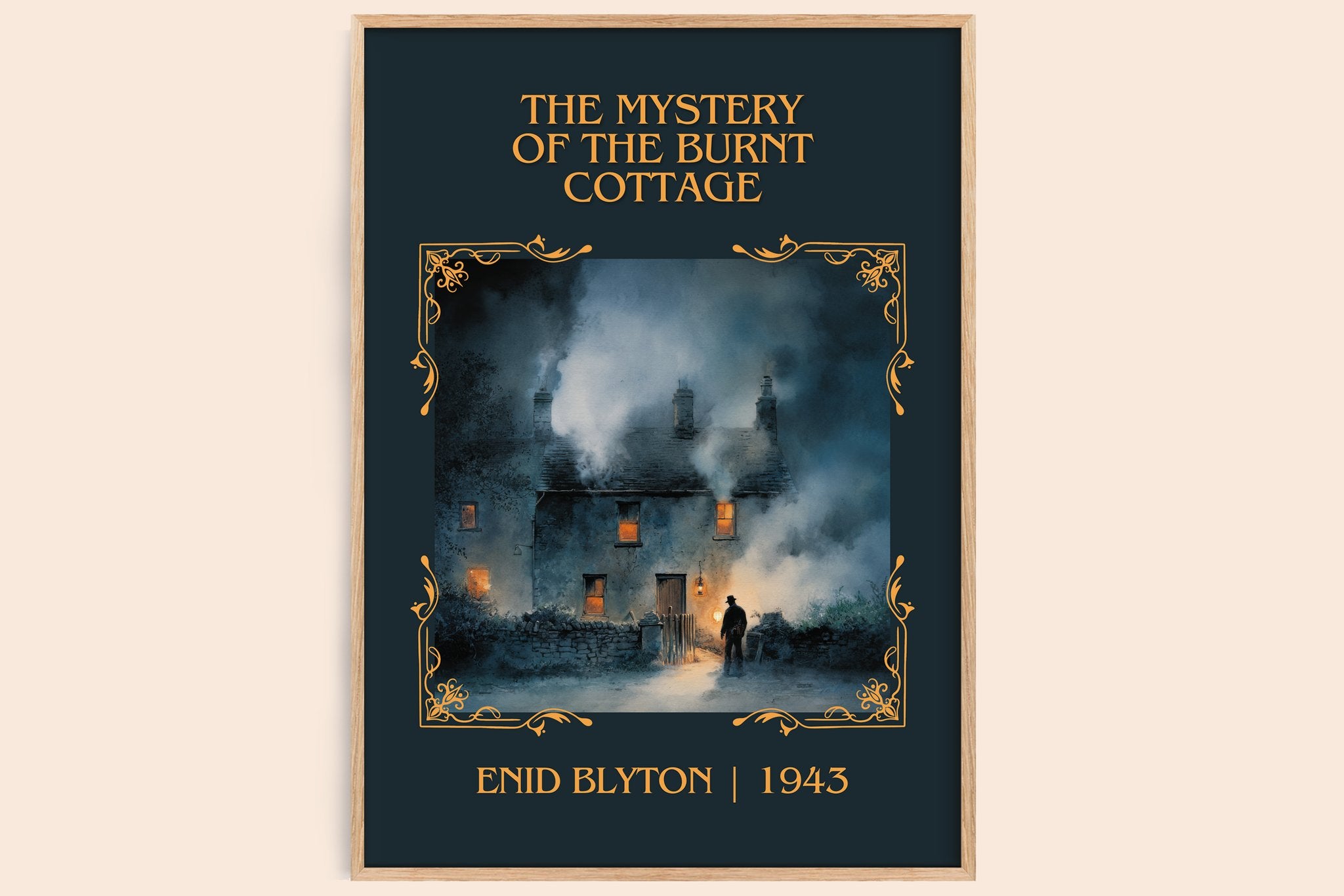 The Mystery of the Burnt Cottage Classic Book Art Print by Enid Blyton