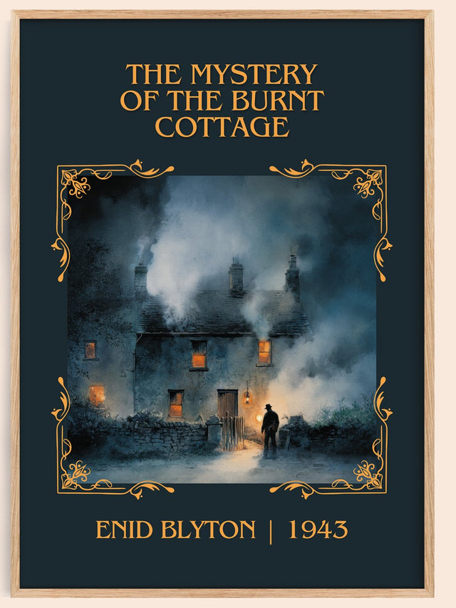 The Mystery of the Burnt Cottage Classic Book Art Print by Enid Blyton
