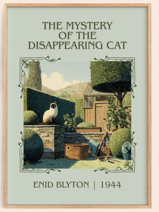 Mystery of the Disappearing Cat Classic Book Art Print by Enid Blyton