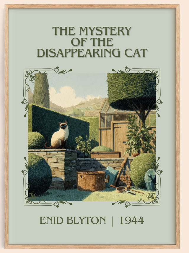 Mystery of the Disappearing Cat Classic Book Art Print by Enid Blyton