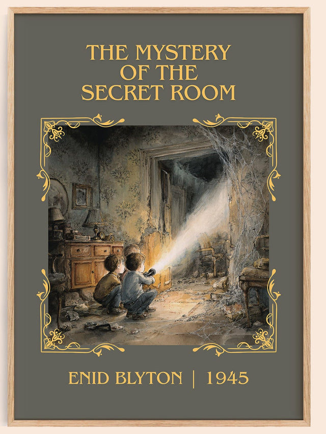 The mystery of the secret room Classic Book Art Print by Enid Blyton
