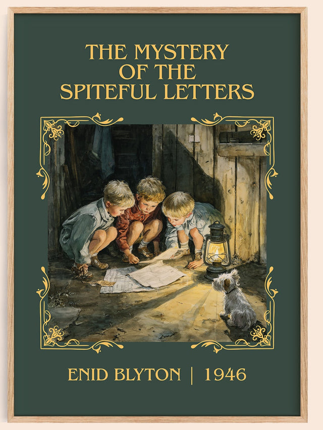 Mystery Of The Spiteful Letters Classic Book Art Print by Enid Blyton