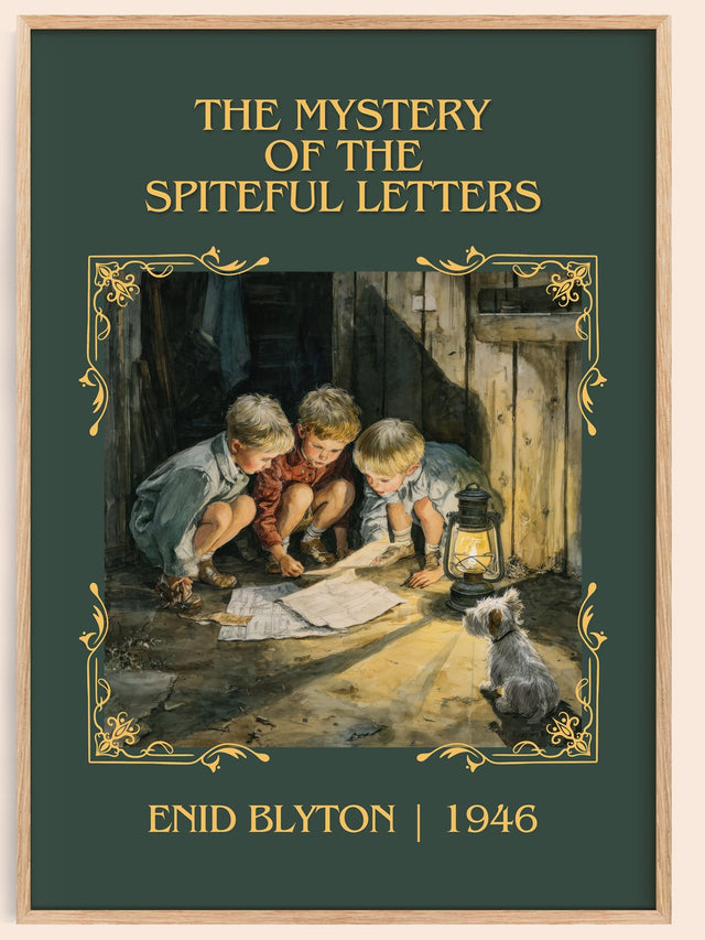 Mystery Of The Spiteful Letters Classic Book Art Print by Enid Blyton