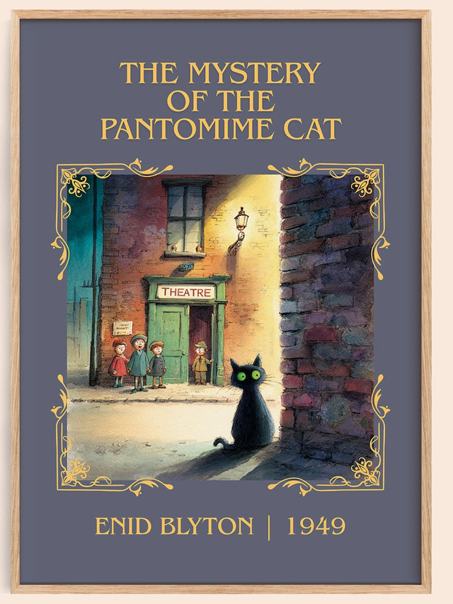 The Mystery of the Pantomime Cat Classic Book Art Print by Enid Blyton