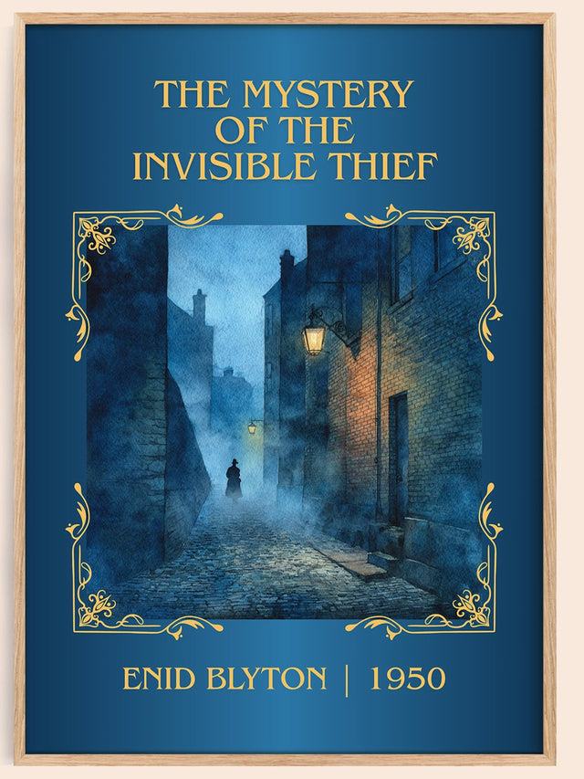 Mystery of the Invisible Thief Classic Book Art Print by Enid Blyton