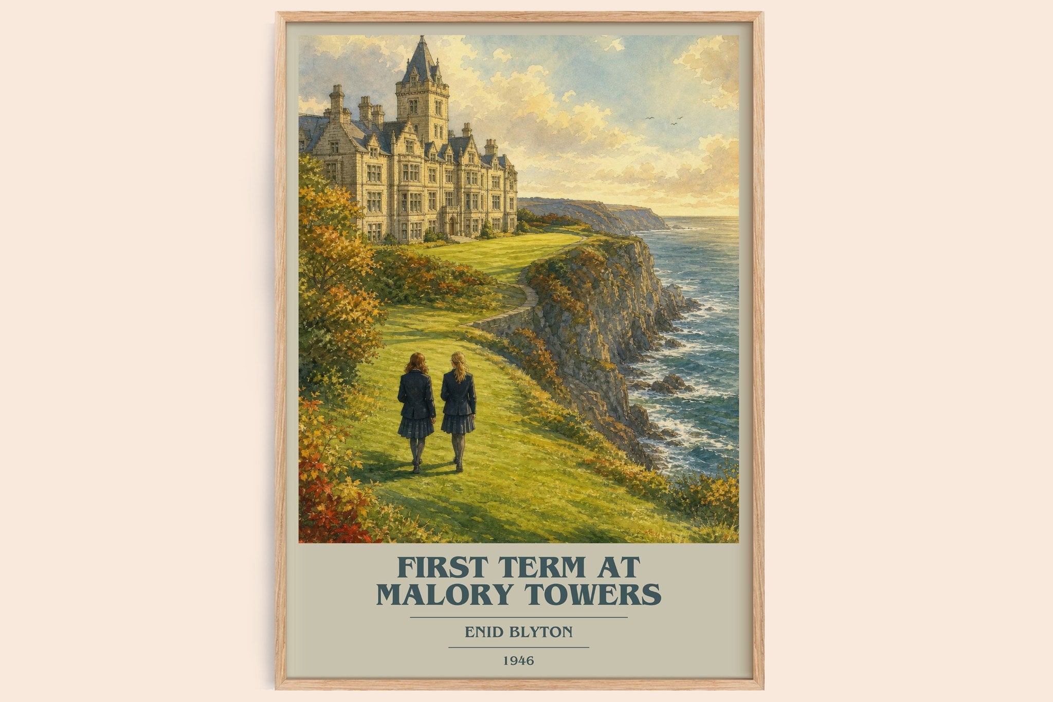 First Term At Malory Towers Book Cover Poster by Enid Blyton