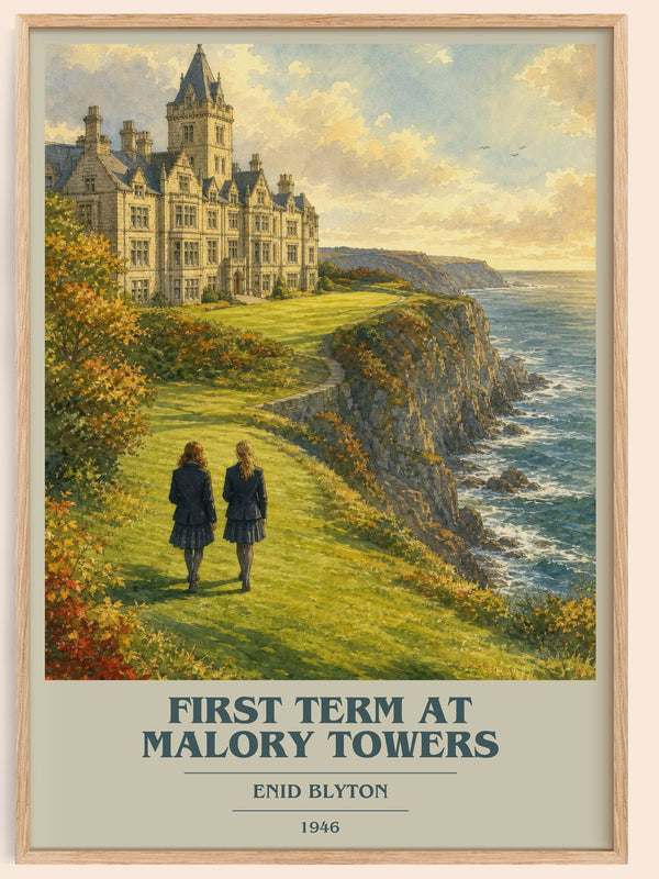 First Term At Malory Towers Book Cover Poster by Enid Blyton