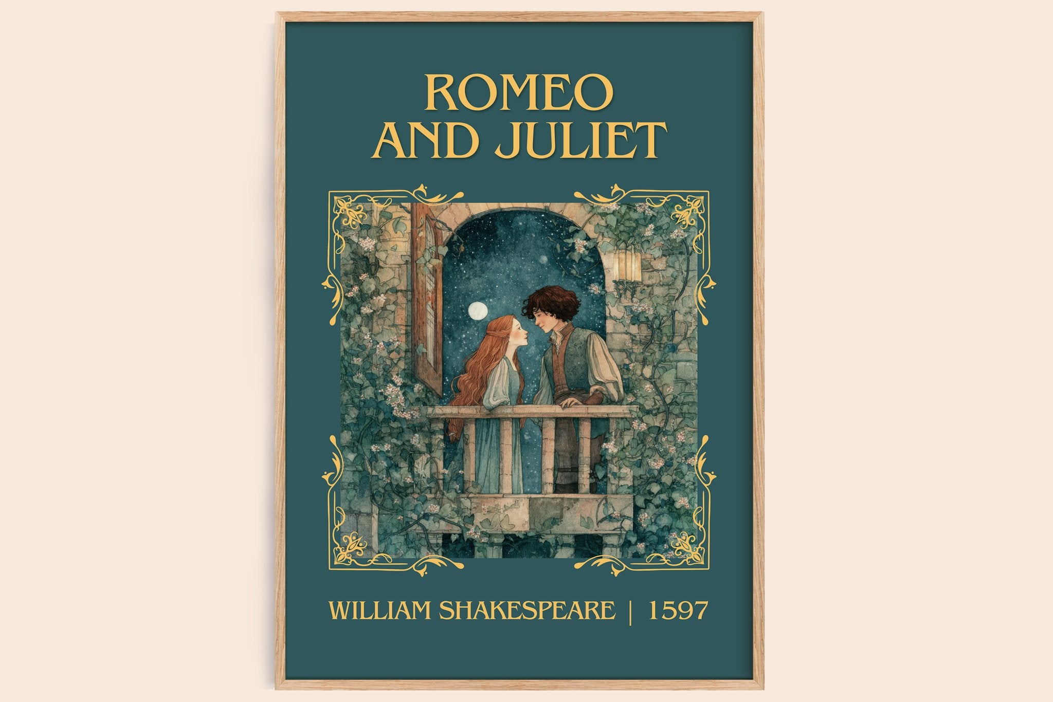 Romeo and Juliet Classic Book Art Print by William Shakespeare