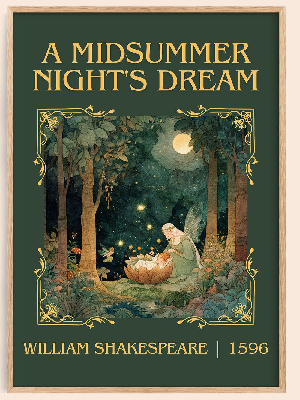 Midsummer Night's Dream Classic Book Art Print by William Shakespeare