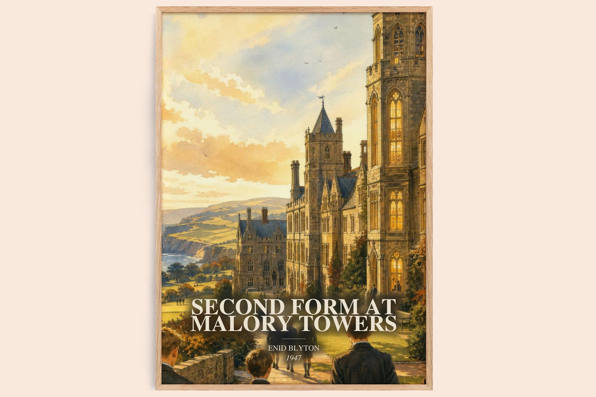 Second Form At Malory Towers Book Watercolour Illustration – E. Blyton