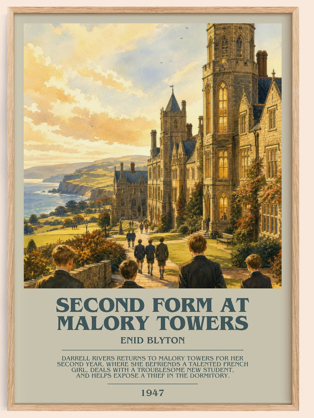 Second Form At Malory Towers Bookish Wall Art by Enid Blyton