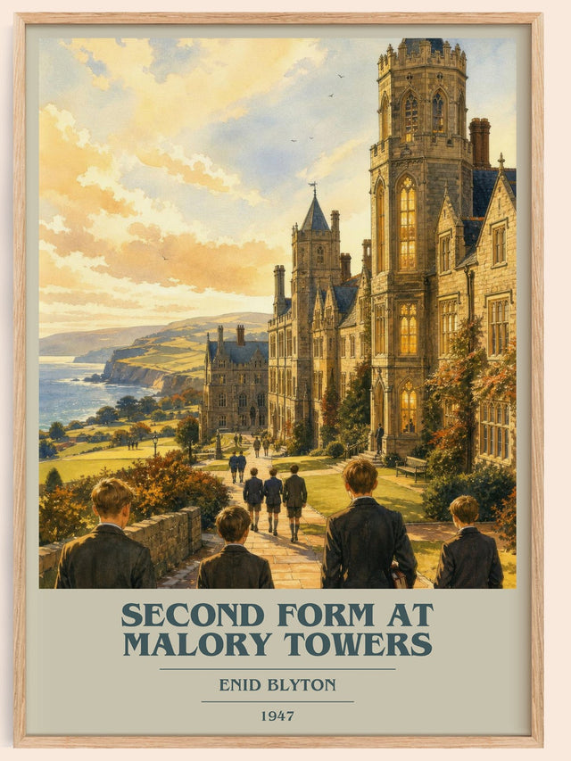 Second Form At Malory Towers Book Cover Poster by Enid Blyton