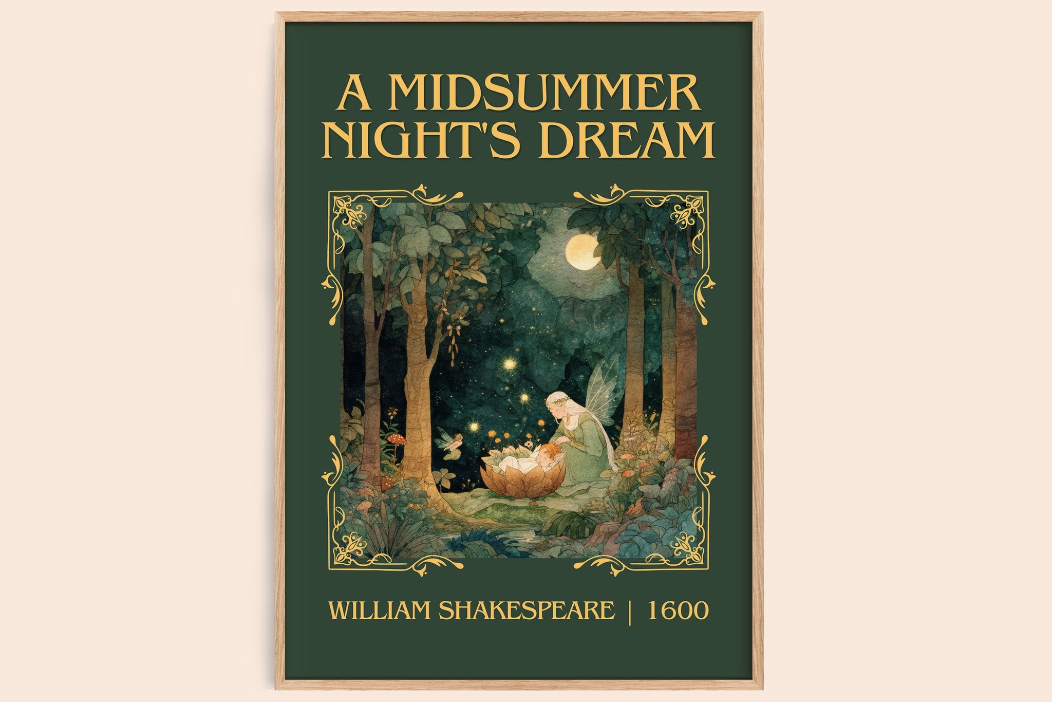 Midsummer Night's Dream Classic Book Art Print by William Shakespeare