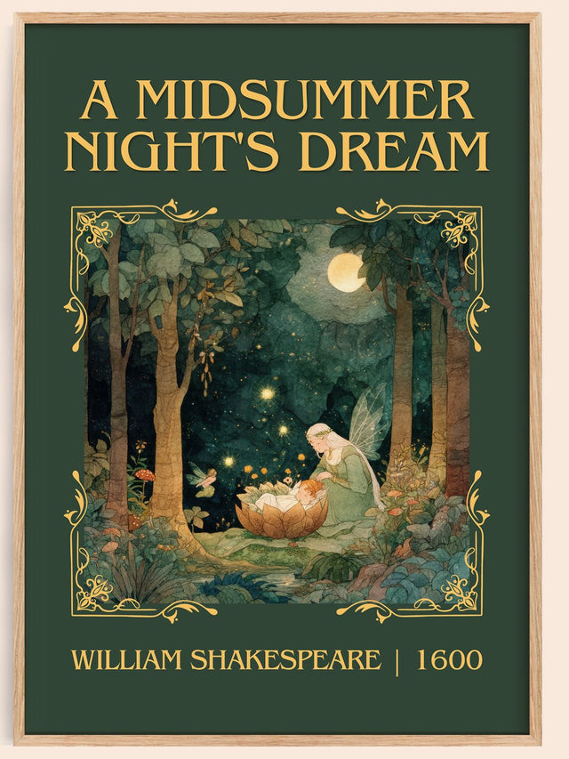 Midsummer Night's Dream Classic Book Art Print by William Shakespeare