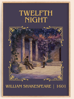 Twelfth Night Classic Book Art Print by William Shakespeare
