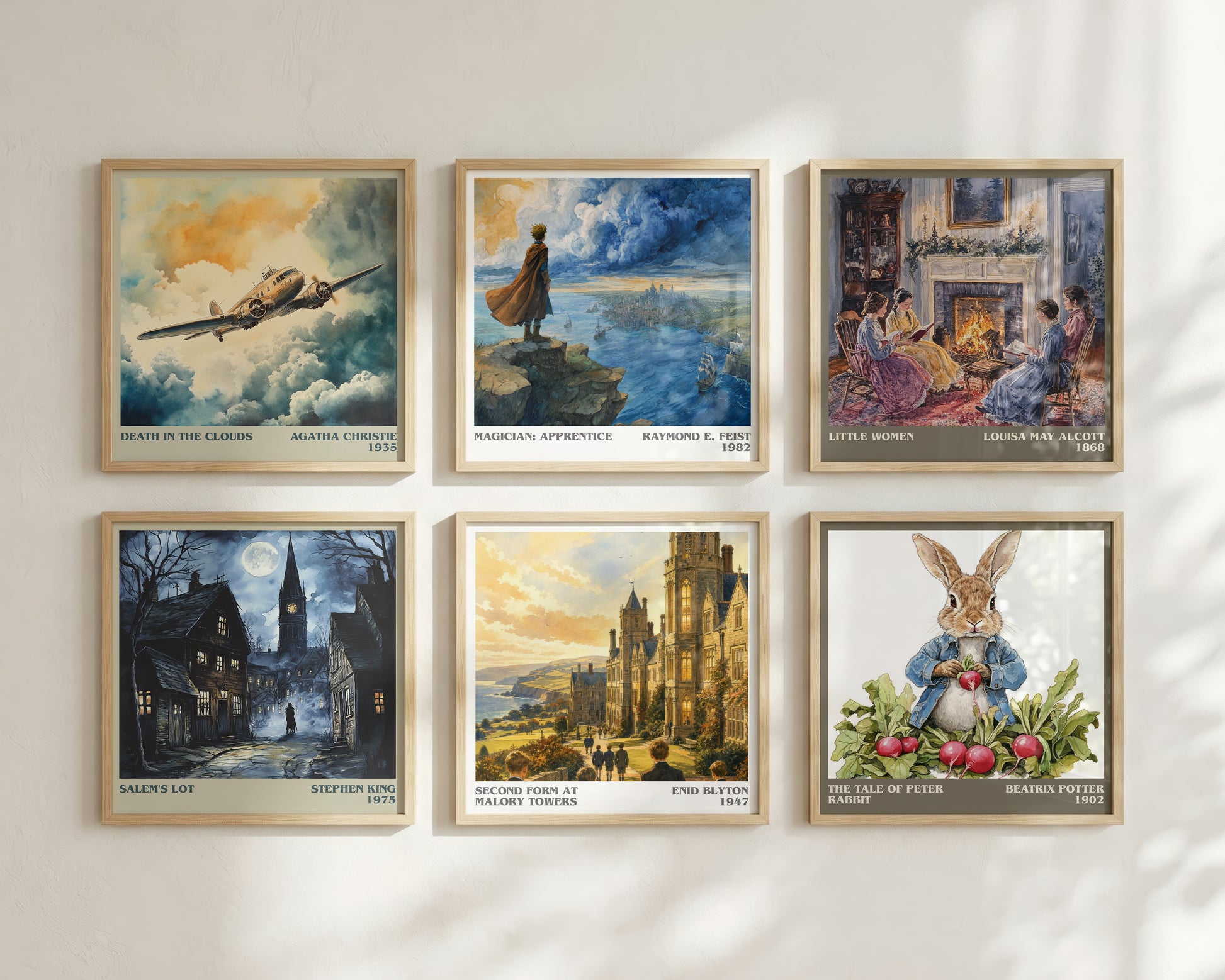 Second Form At Malory Towers literary print framed by window – literary home decor