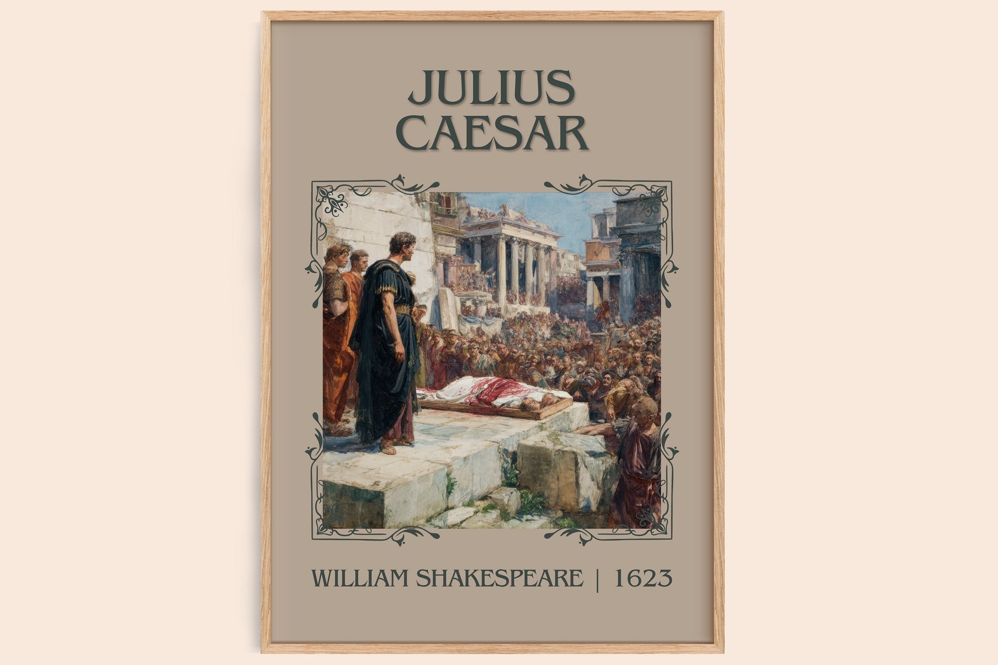 Julius Caesar Classic Book Art Print by William Shakespeare