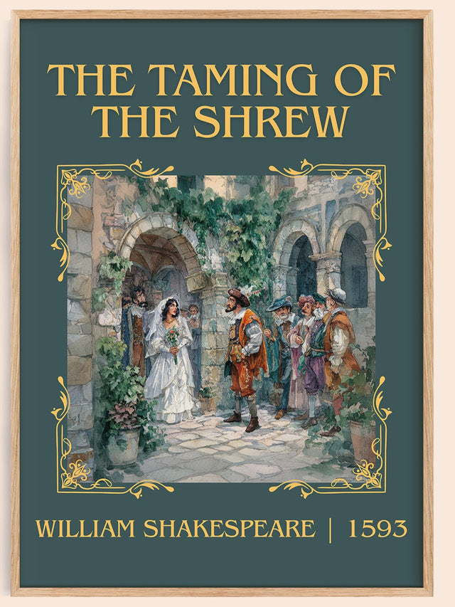 The Taming of the Shrew Classic Book Art Print by William Shakespeare