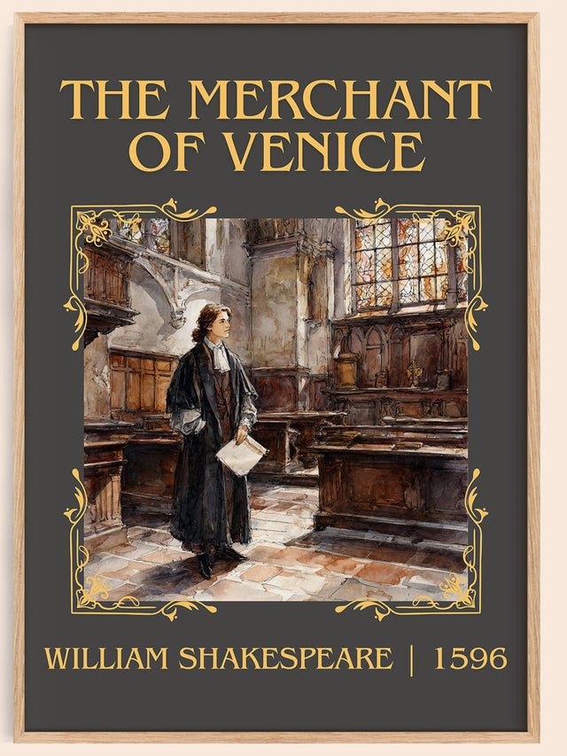 The Merchant of Venice Classic Book Art Print by William Shakespeare