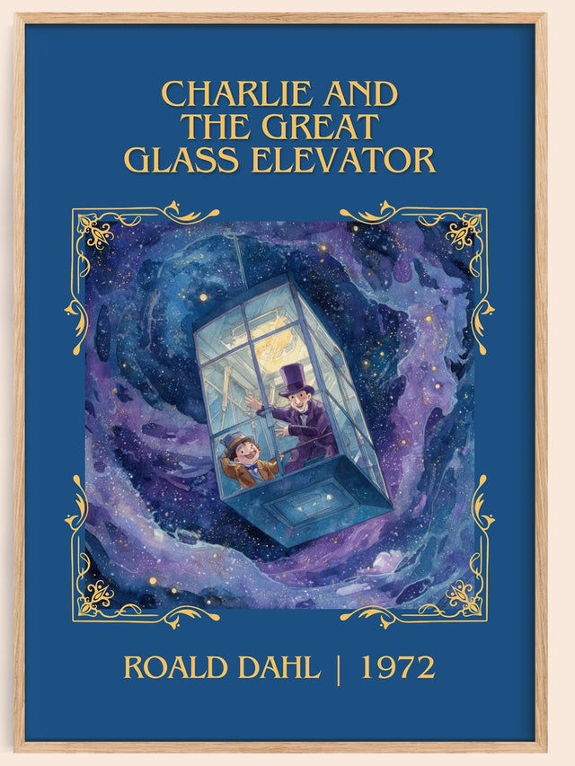 Charlie and the Great Glass Elevator Classic Book Art Print by R. Dahl
