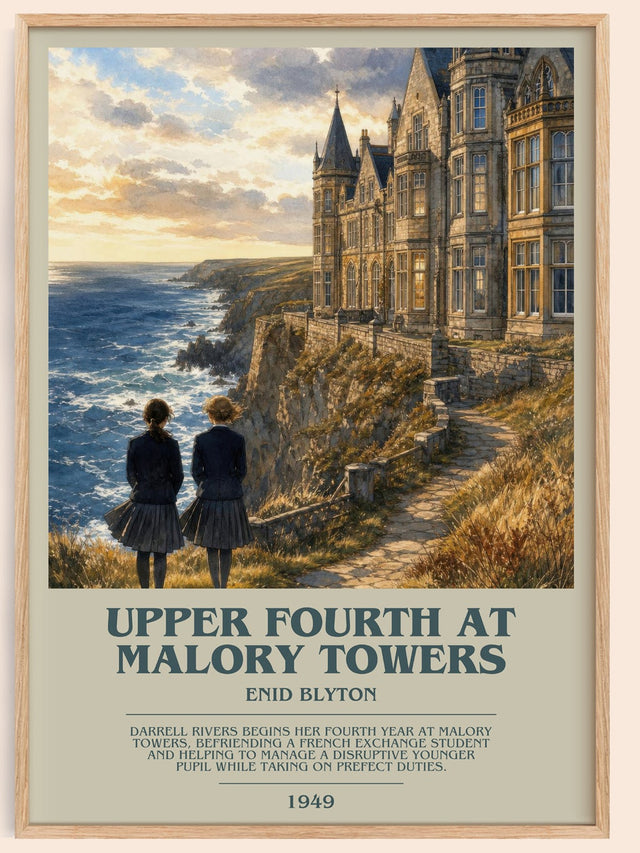 Upper Fourth At Malory Towers Bookish Wall Art by Enid Blyton