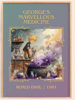 George's Marvellous Medicine Classic Book Art Print by Roald Dahl
