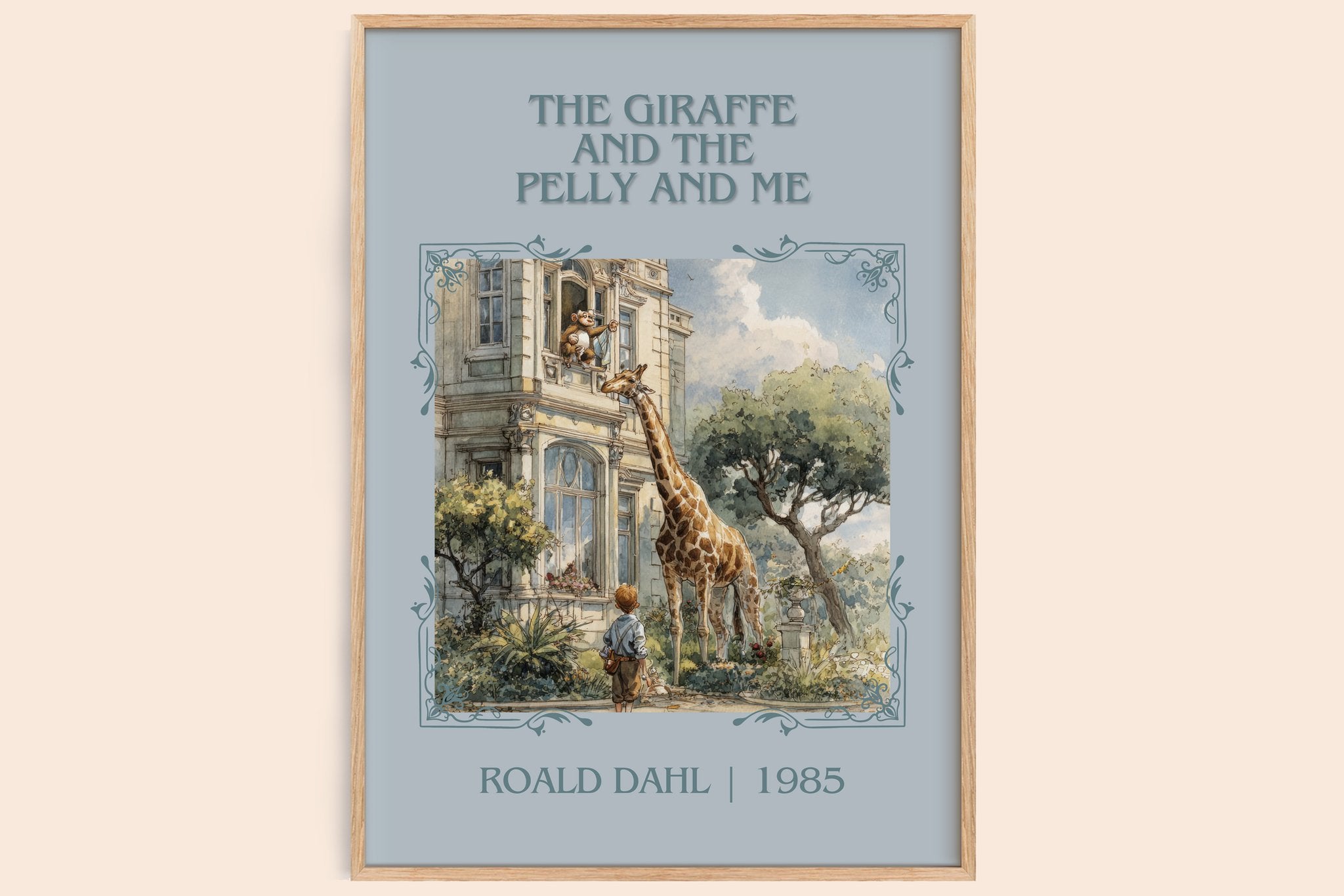 The Giraffe and the Pelly and Me Classic Book Art Print by Roald Dahl