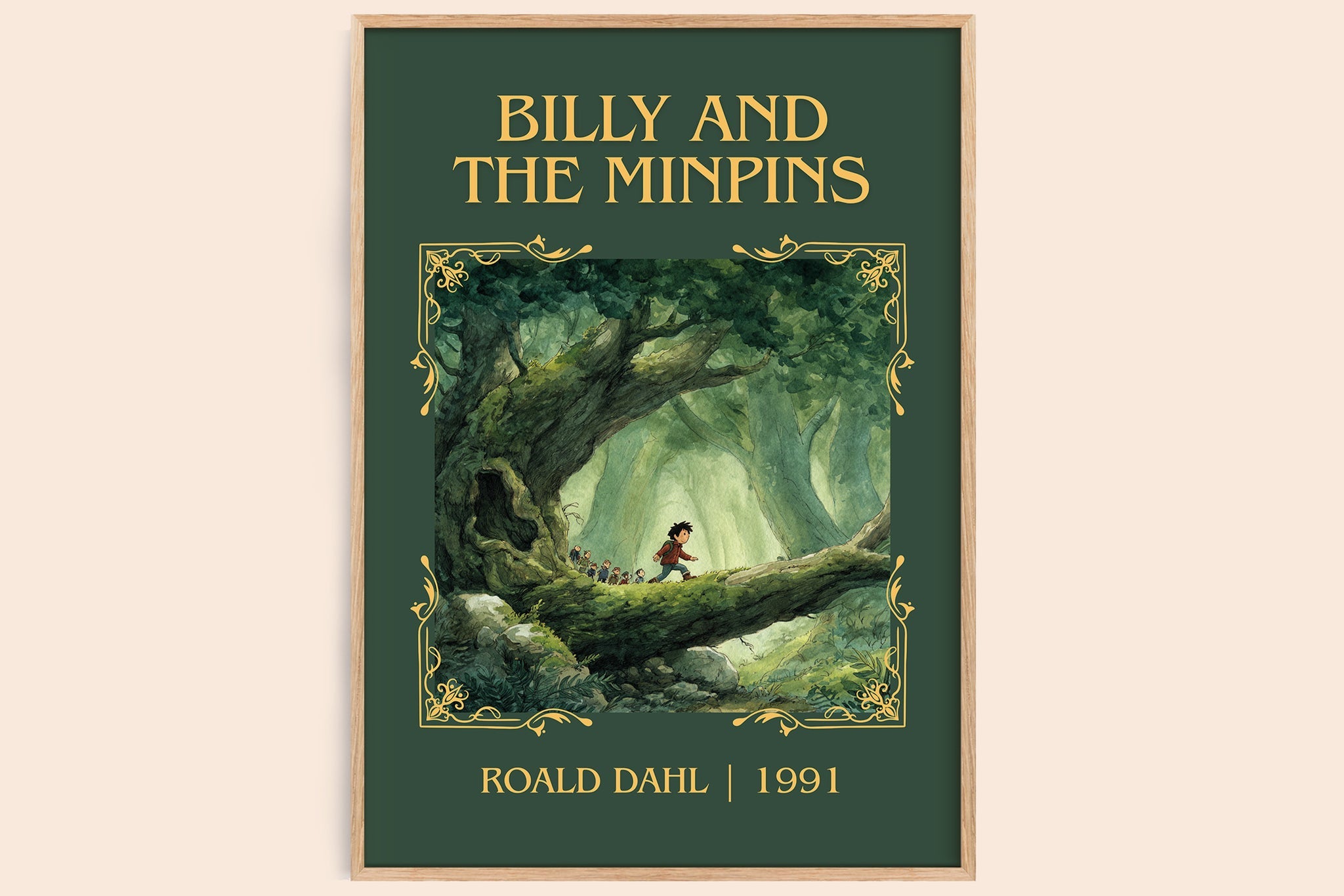 Billy and the Minpins Classic Book Art Print by Roald Dahl