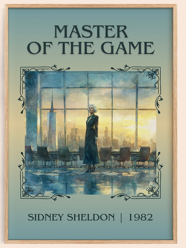 Master of the Game Classic Book Art Print by Sidney Sheldon