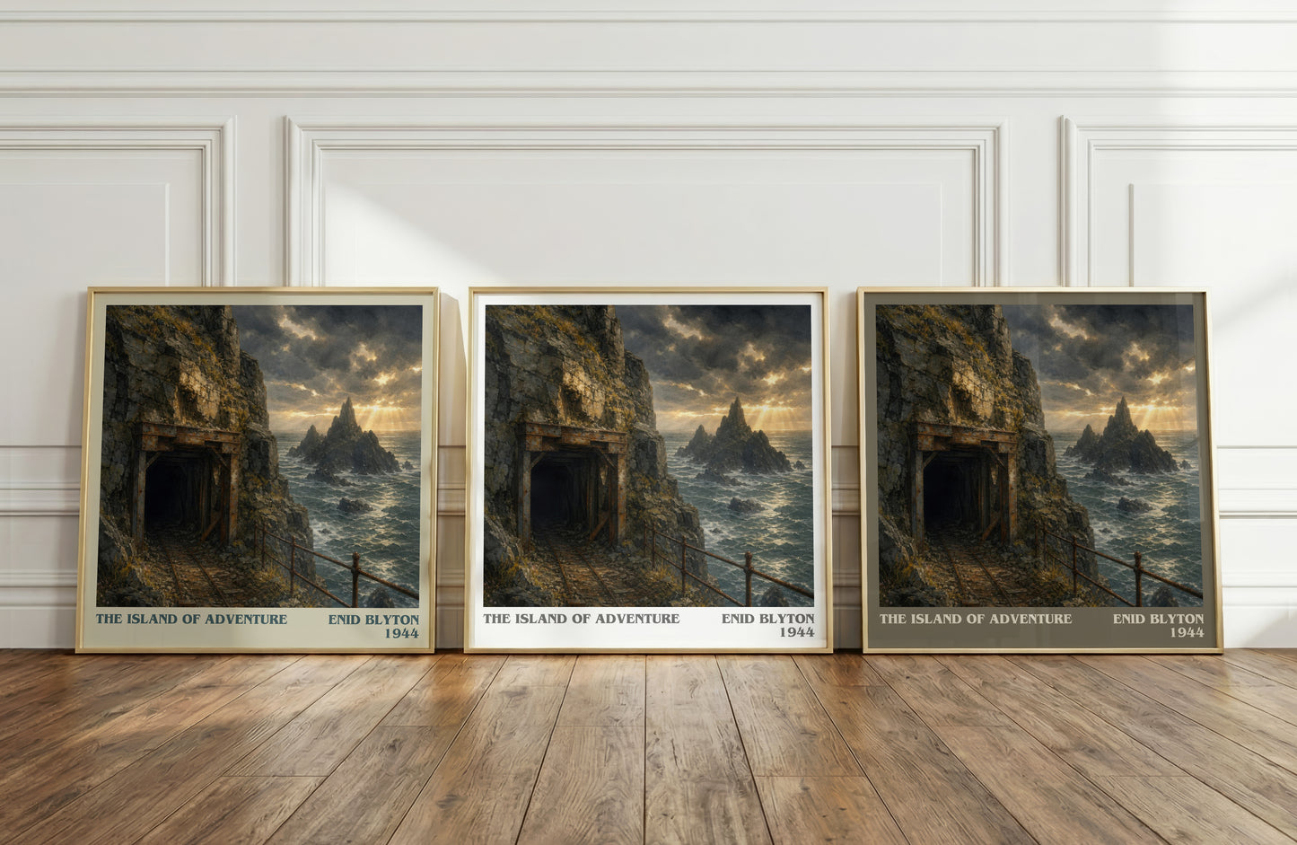 The Island Of Adventure literary art print colour and style options – Enid Blyton book art
