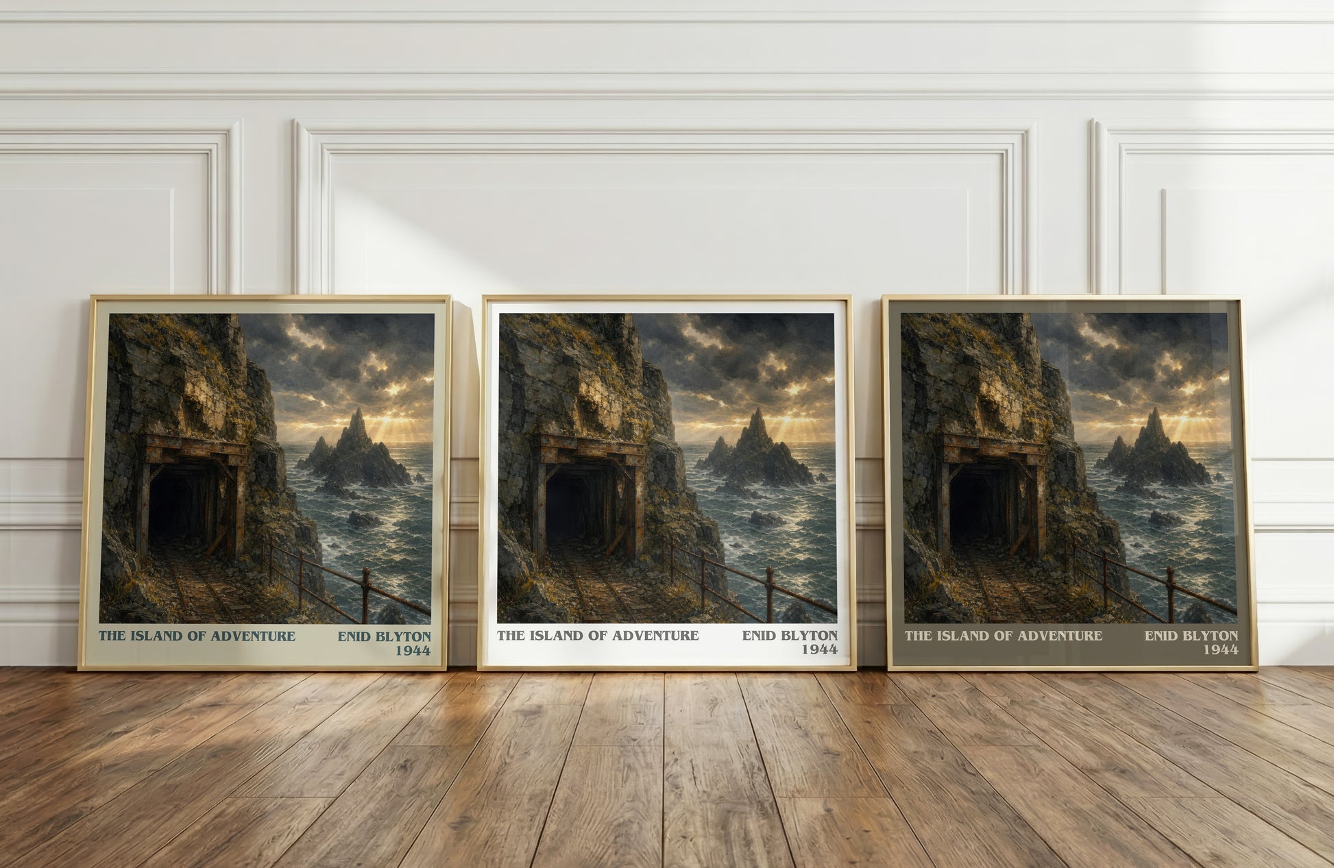 The Island Of Adventure literary art print colour and style options – Enid Blyton book art