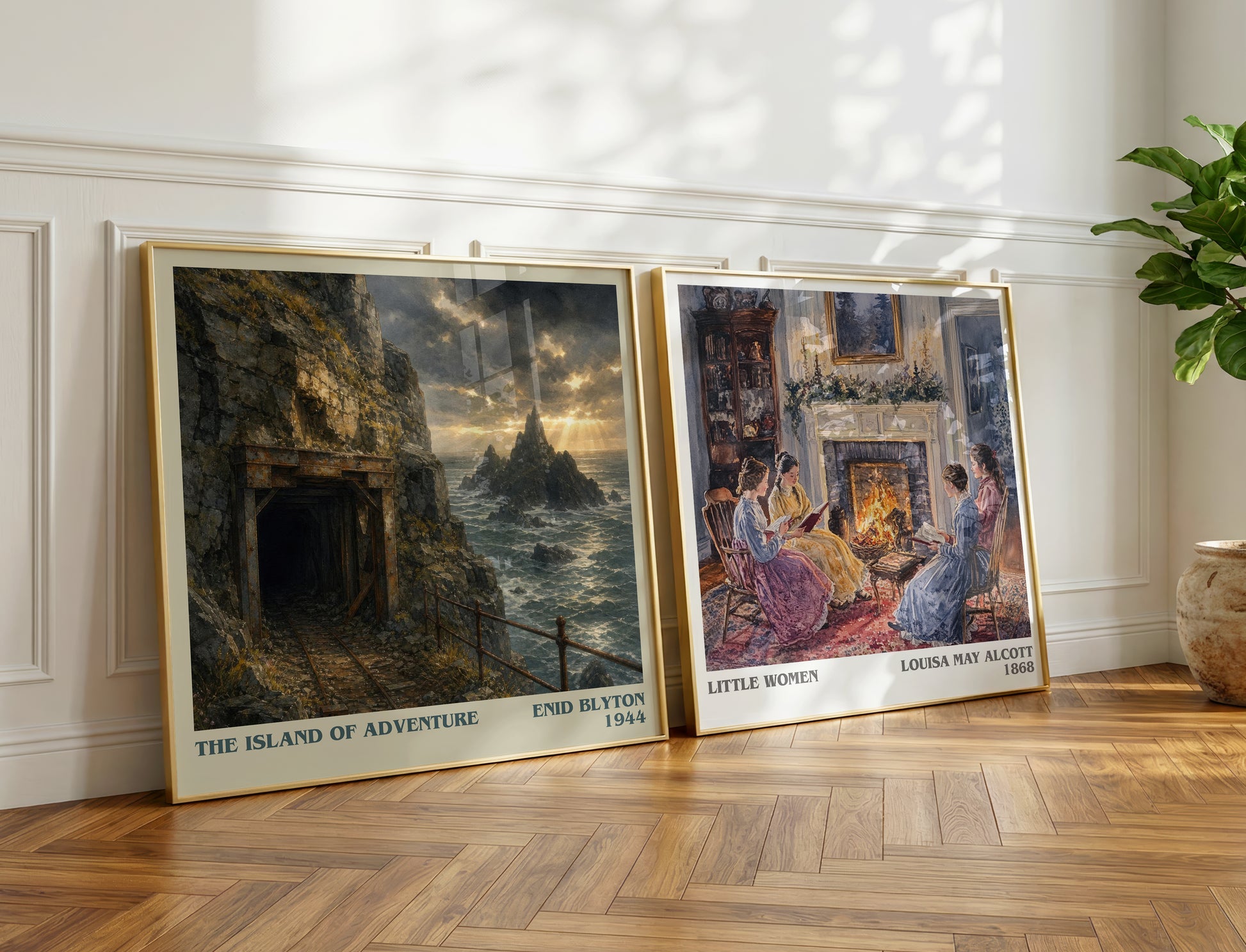 The Island Of Adventure literary print on bookshelf – Enid Blyton fan gift
