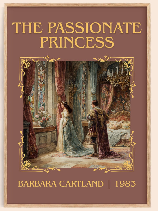 The Passionate Princess Classic Book Art Print by Barbara Cartland