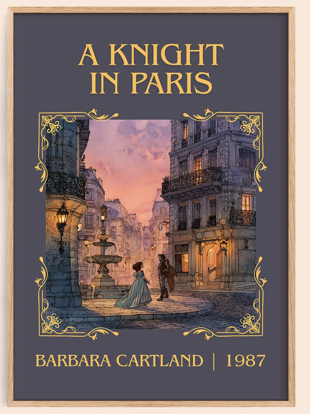 A Knight in Paris Classic Book Art Print by Barbara Cartland