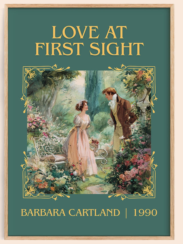 Love at First Sight Classic Book Art Print by Barbara Cartland