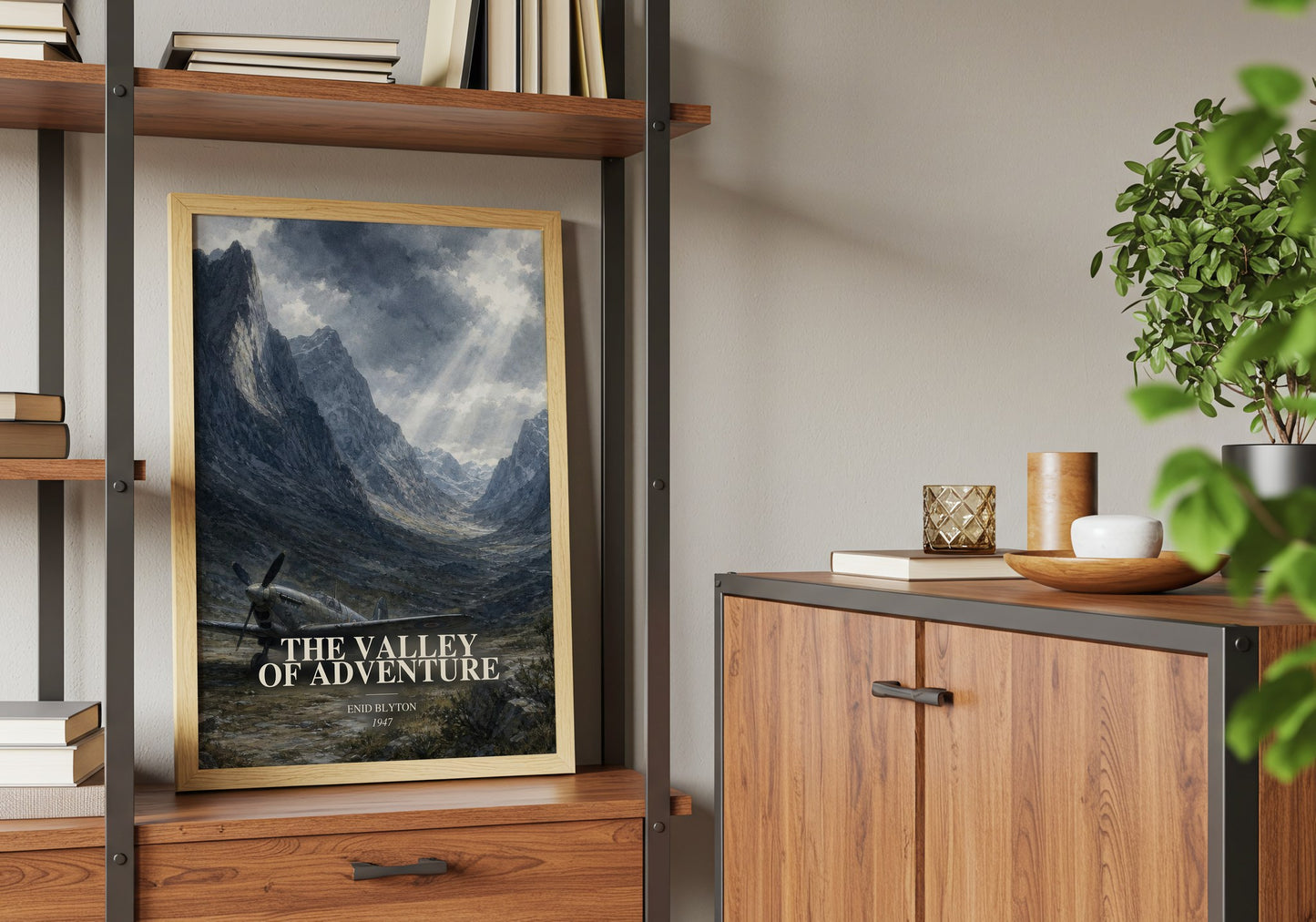 The Valley Of Adventure book watercolour illustration paper finish options – matte satin gloss