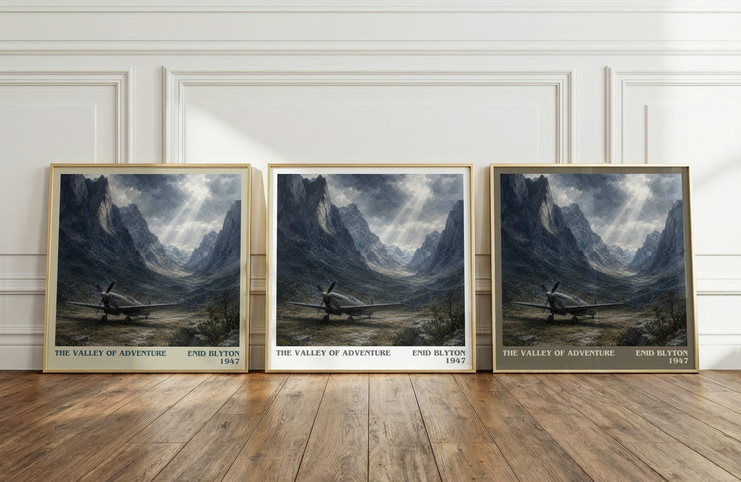 The Valley Of Adventure literary art print colour and style options – Enid Blyton book art
