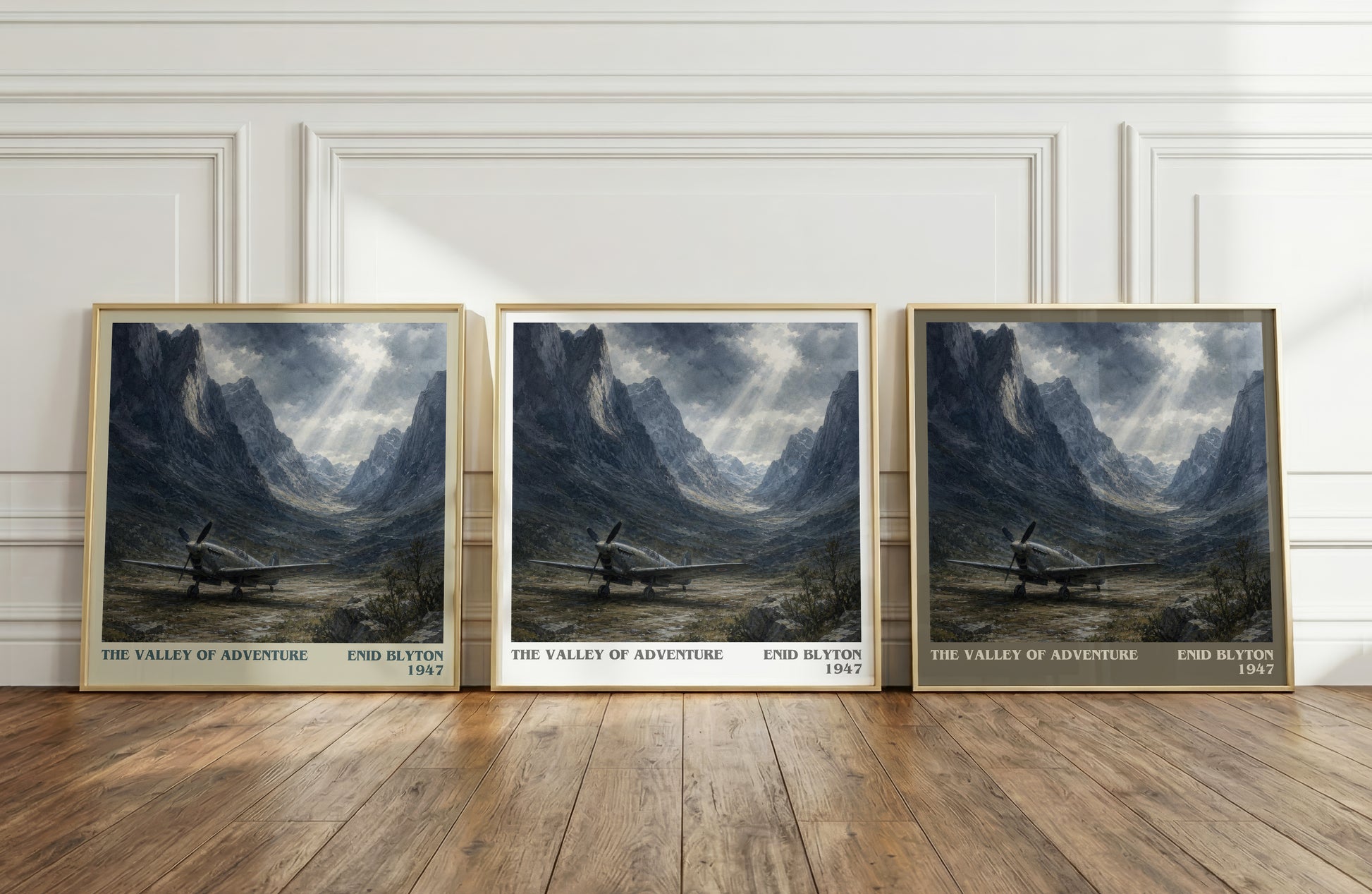 The Valley Of Adventure literary art print colour and style options – Enid Blyton book art