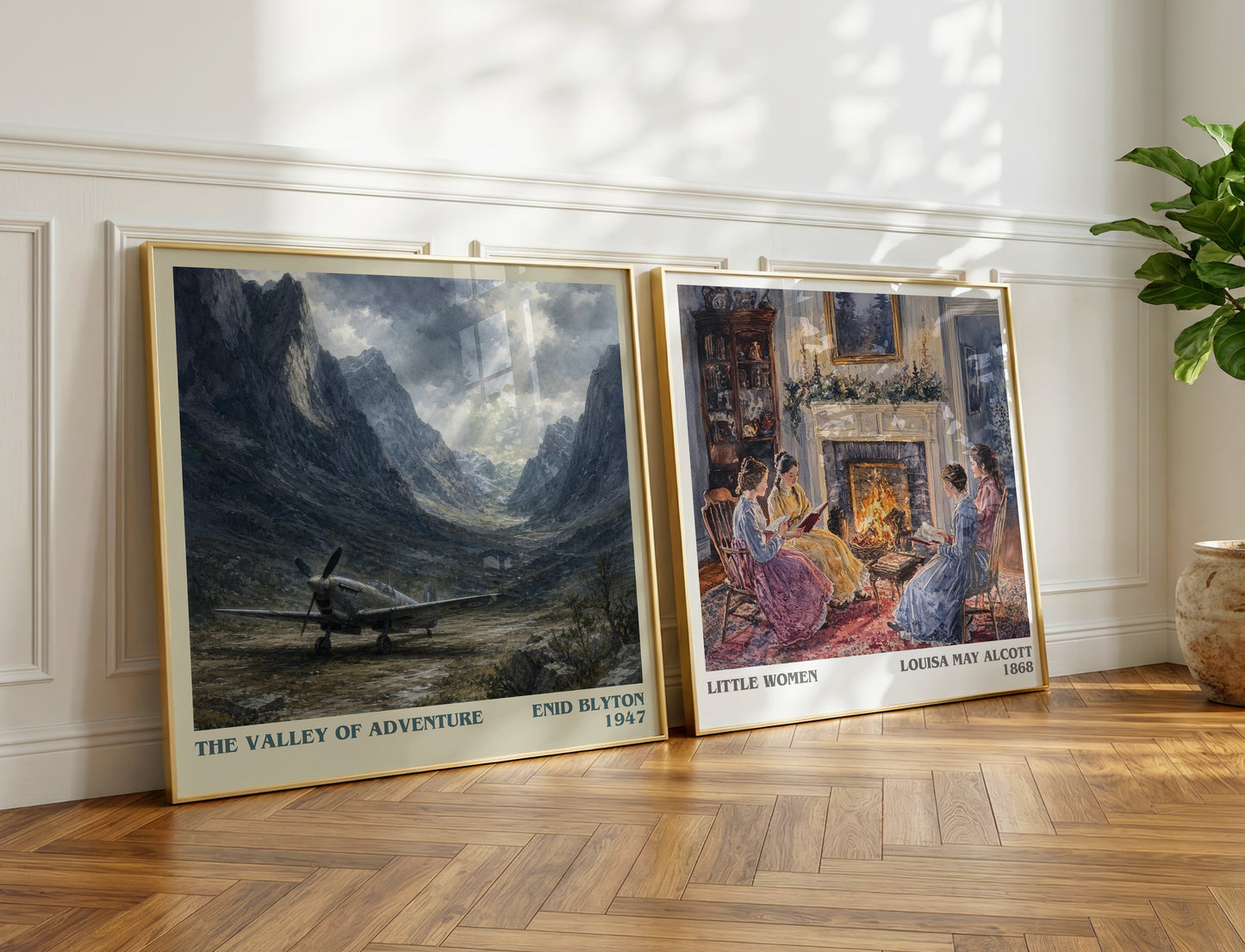 The Valley Of Adventure literary print on bookshelf – Enid Blyton fan gift