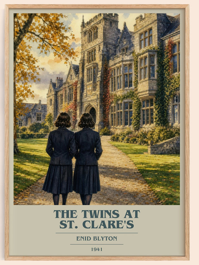 The Twins At St. Clare'S Book Cover Poster by Enid Blyton