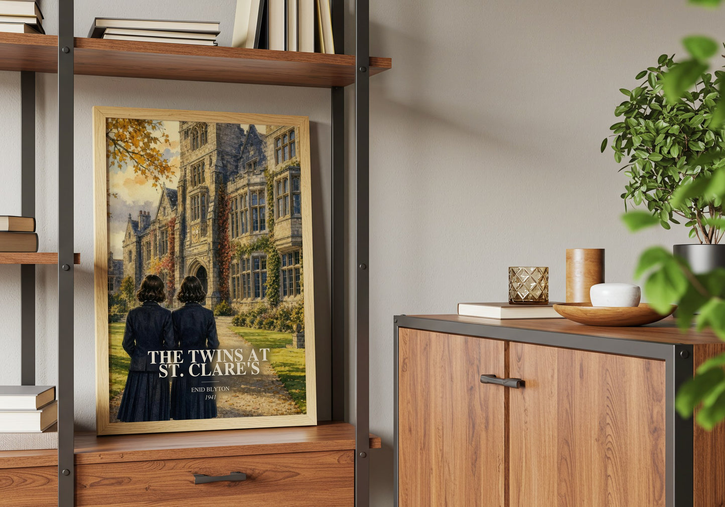 The Twins At St. Clare'S book watercolour illustration paper finish options – matte satin gloss
