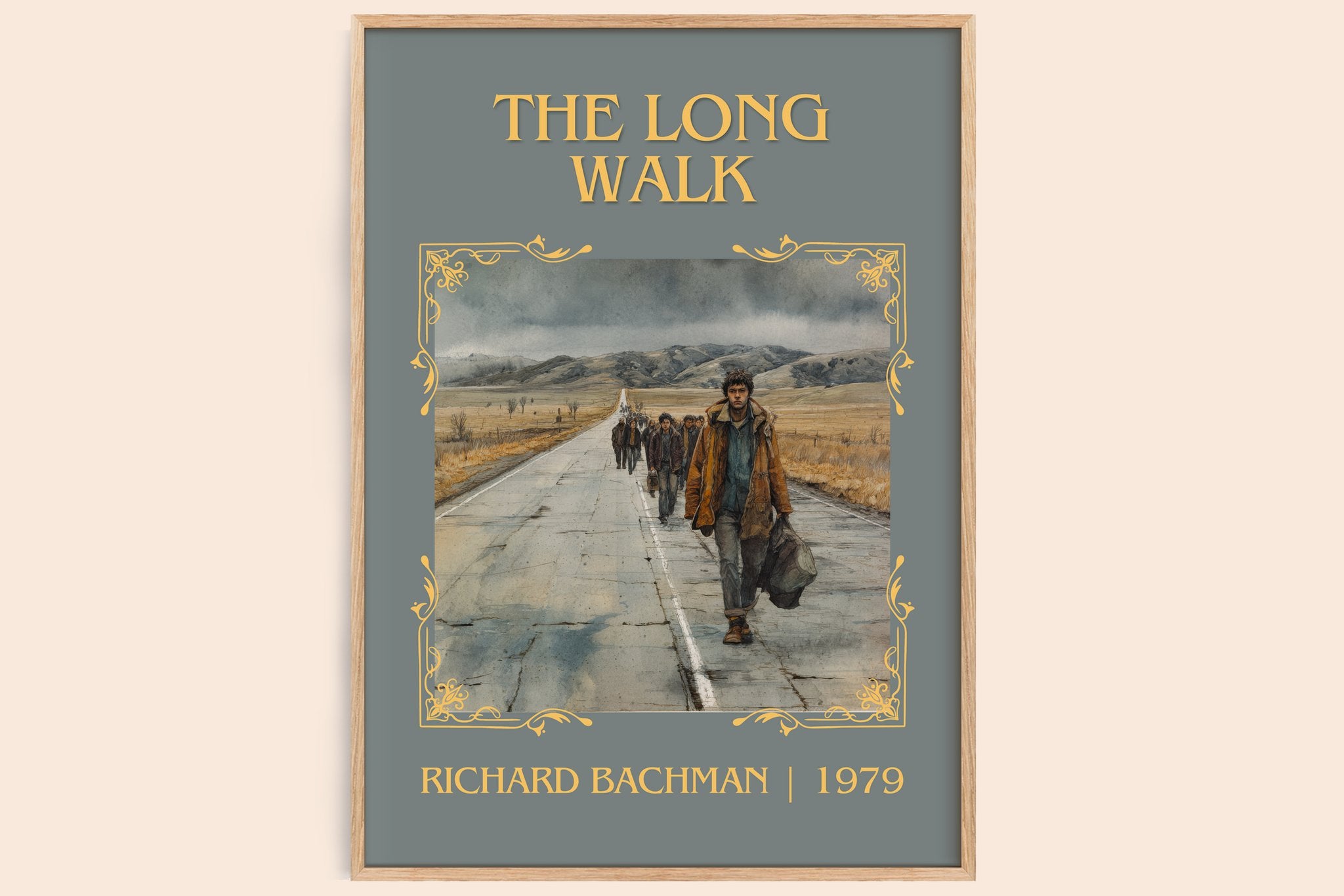 The Long Walk Classic Book Art Print by Richard Bachman