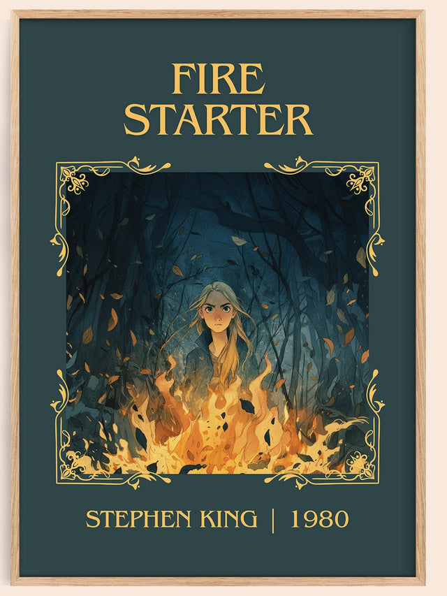 Firestarter Classic Book Art Print by Stephen King
