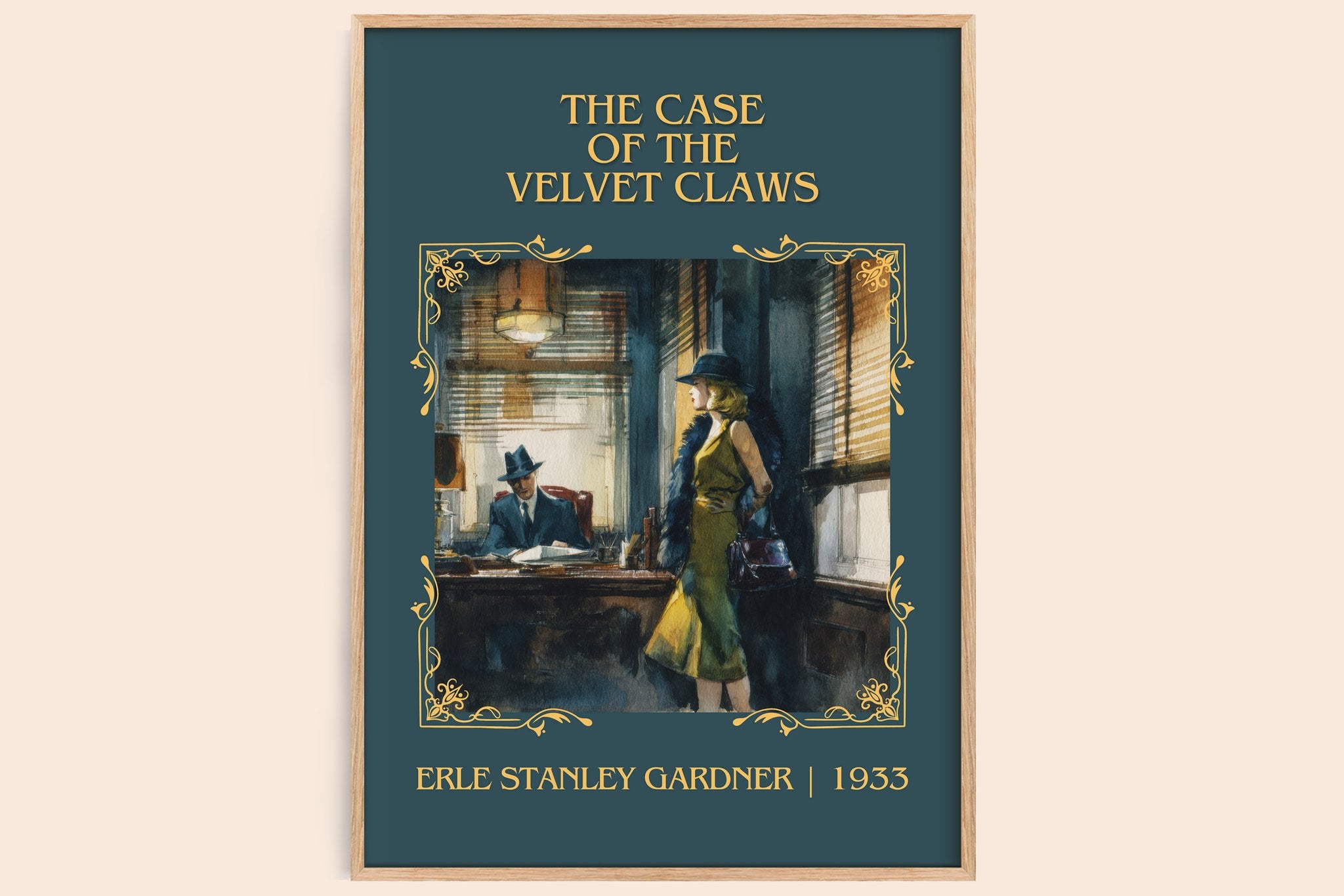 Case of the Velvet Claws Classic Book Art Print by E. Gardner