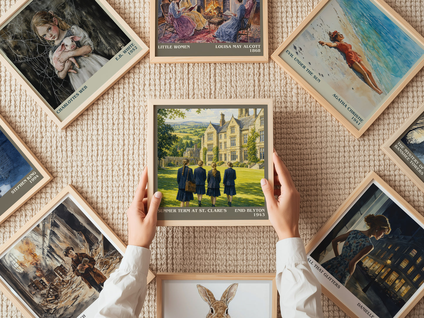 Summer Term At St. Clare'S literary book poster framed on wall – childrens wall art
