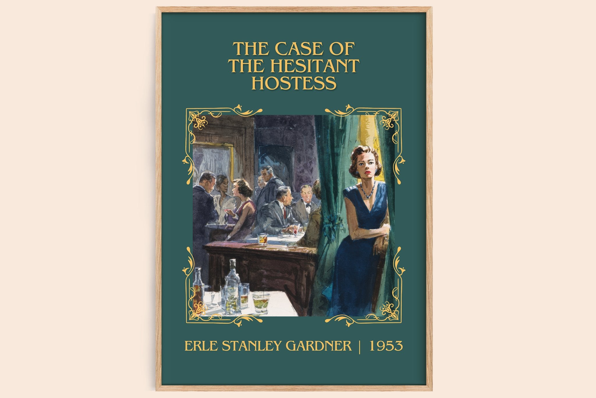 Case of the Hesitant Hostess Classic Book Art Print by E. Gardner