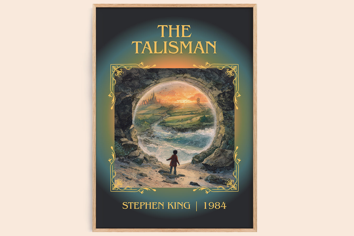 The Talisman classic book art book poster by Stephen King – framed literary art print