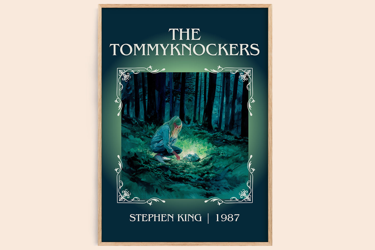 The Tommyknockers classic book art book poster by Stephen King – framed literary art print