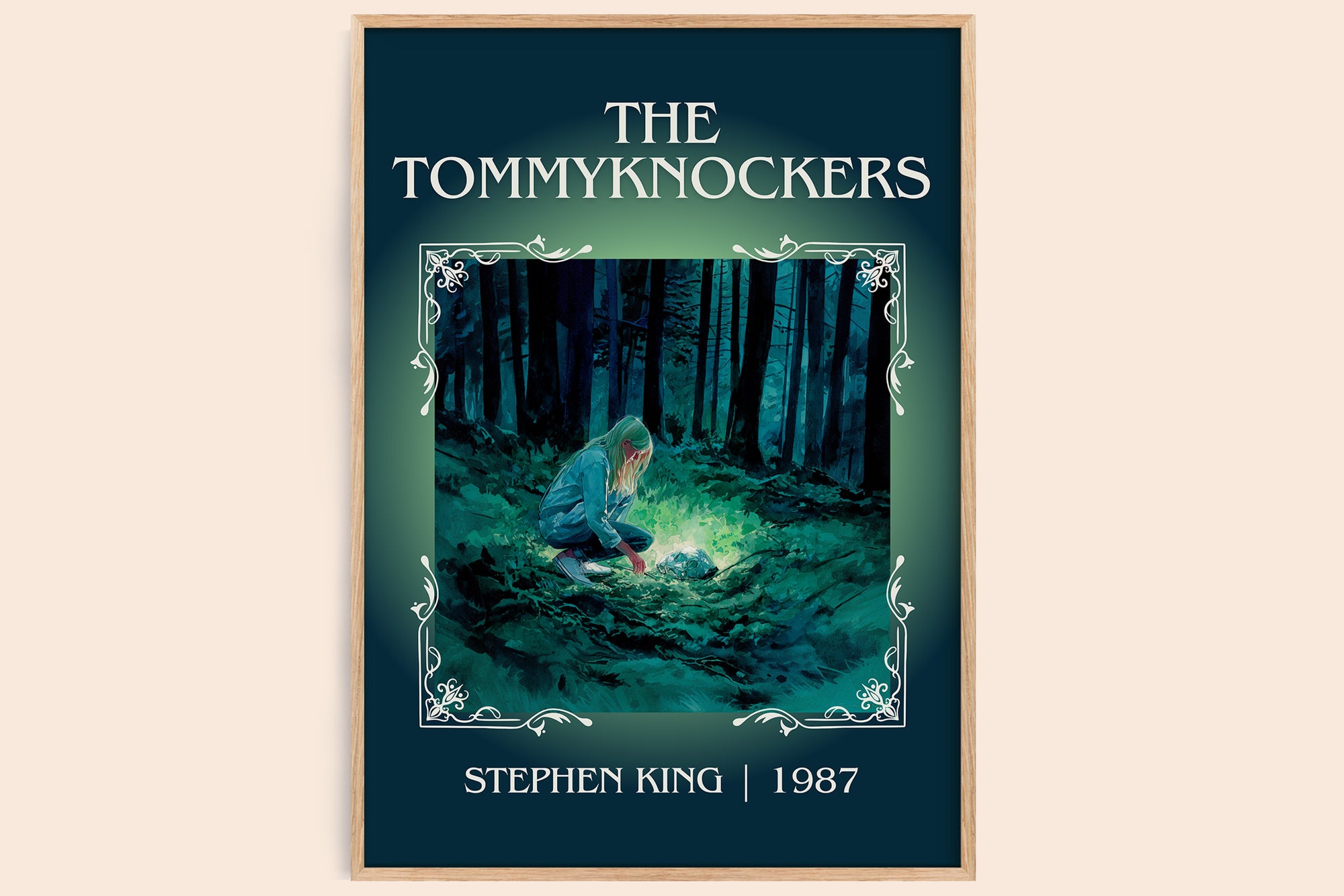 The Tommyknockers classic book art book poster by Stephen King – framed literary art print