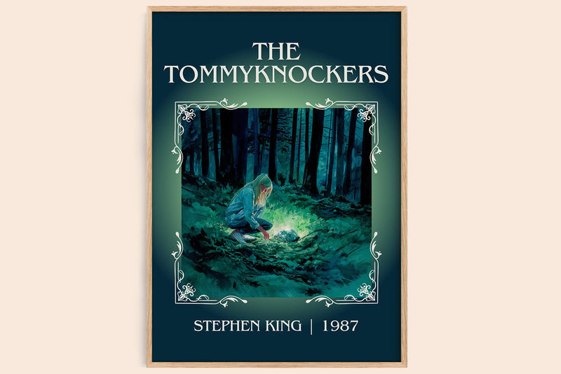 The Tommyknockers classic book art book poster by Stephen King – framed literary art print
